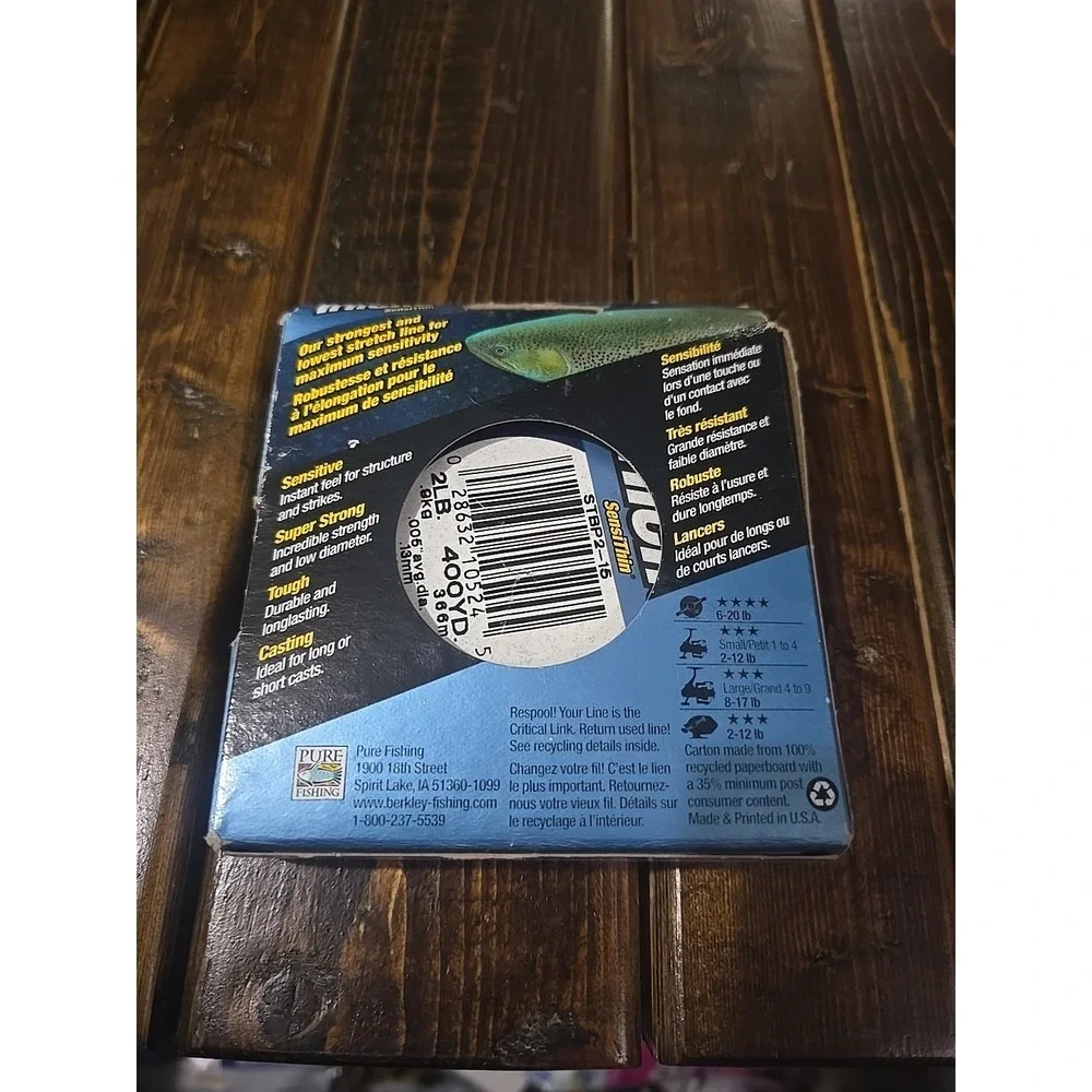 Trilene 2 Lb‎ XT Fishing Line 400 Yards CLEAR